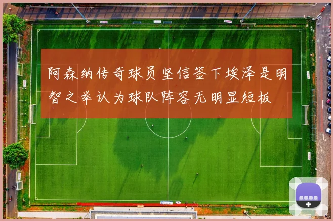 阿森纳传奇球员坚信签下埃泽是明智之举认为球队阵容无明显短板