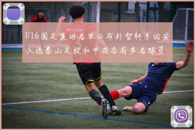 U16国足集训名单公布朴智轩李佑安入选泰山足校和申花各有多名球员参与